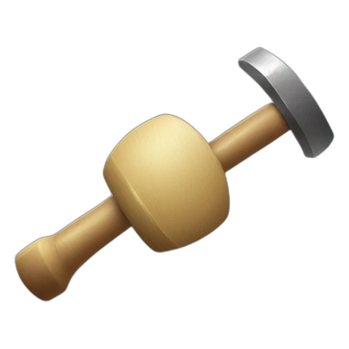 a hand hitting a gong with a hammer gif sticker