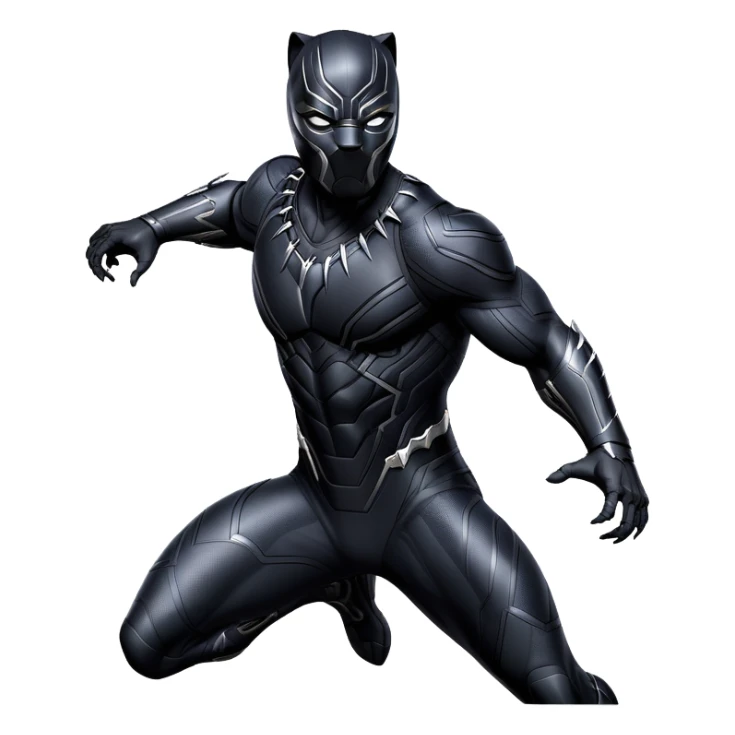 black panther marvel from captain america: civil war sticker