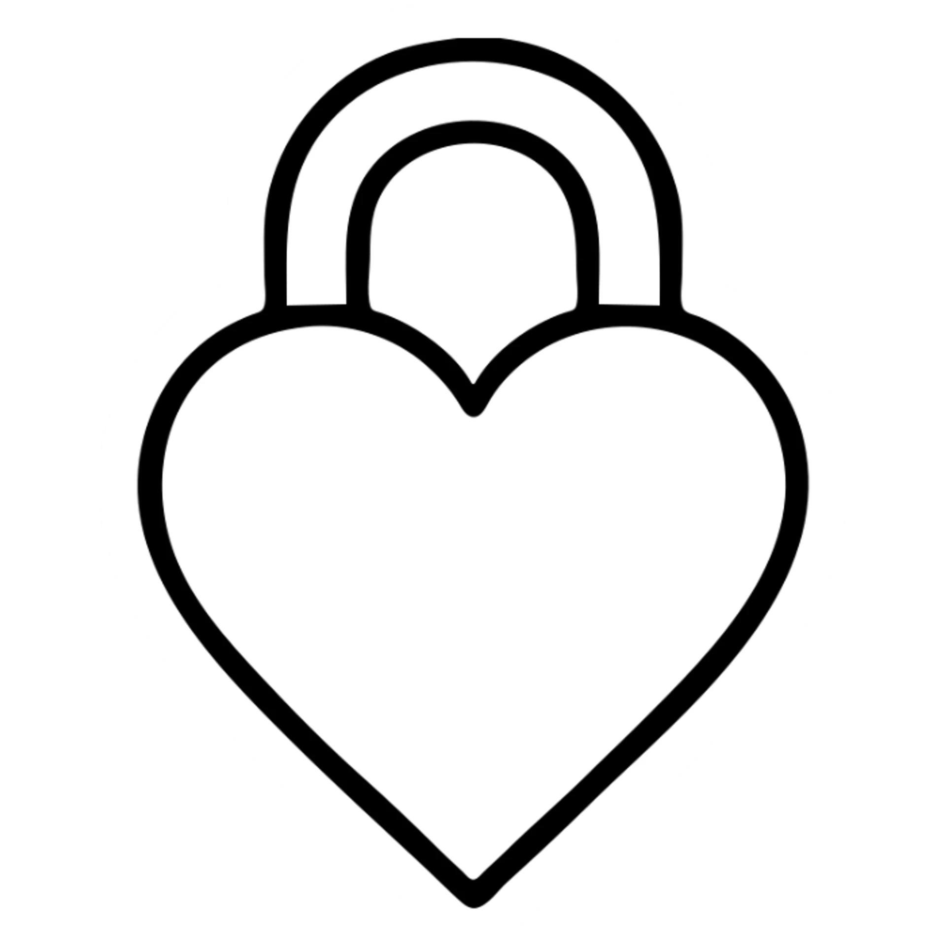 Locked heart  sticker