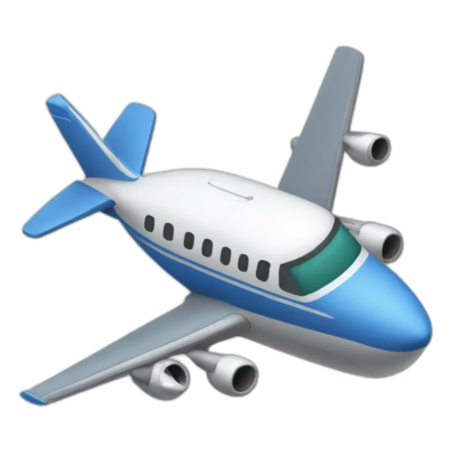 crash of an airplane sticker