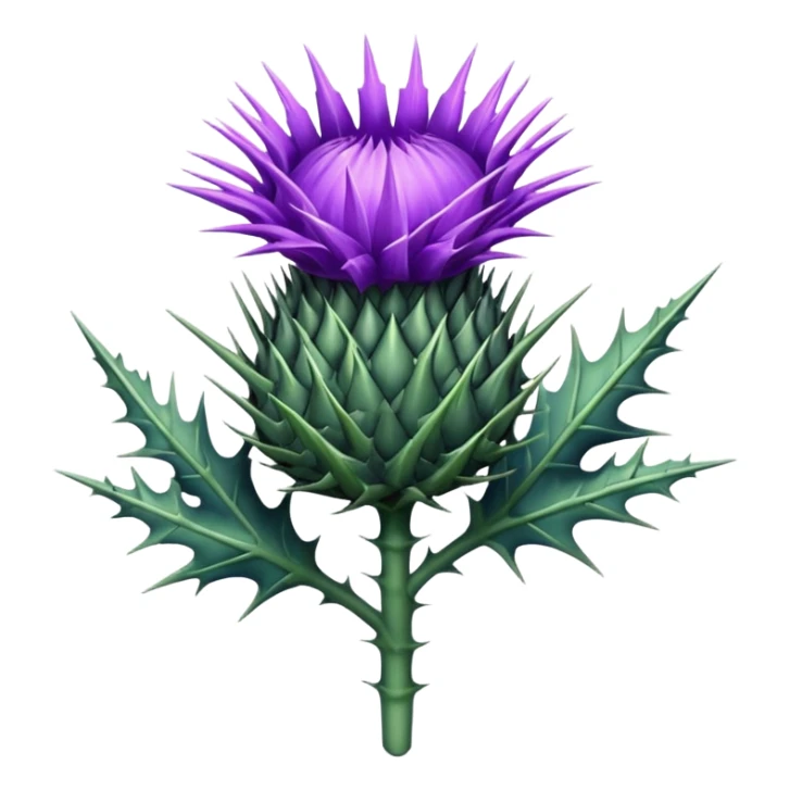 um emoji de cardo a flor sticker