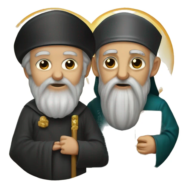 Orthodox Byzantine icon Saint Cyril and Methodius sticker