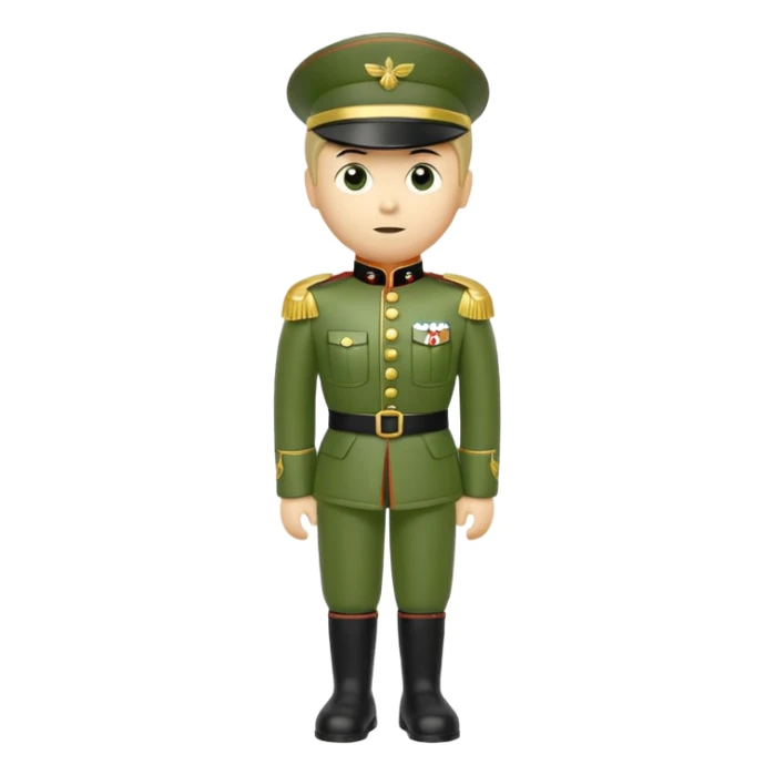 Little Green toy solider sticker