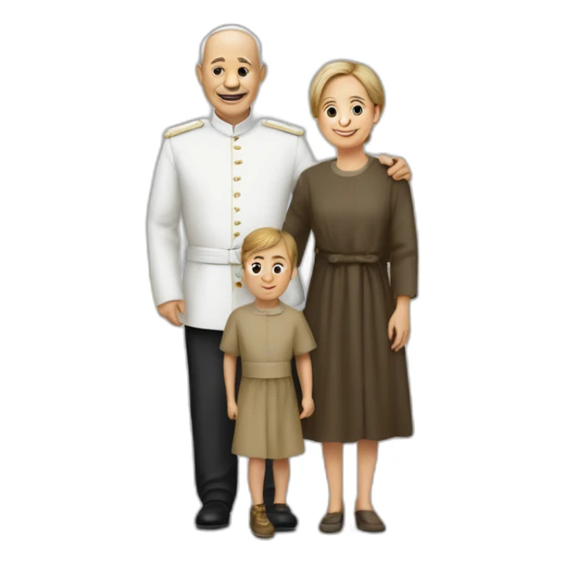 Pape françois avec un enfant  sticker