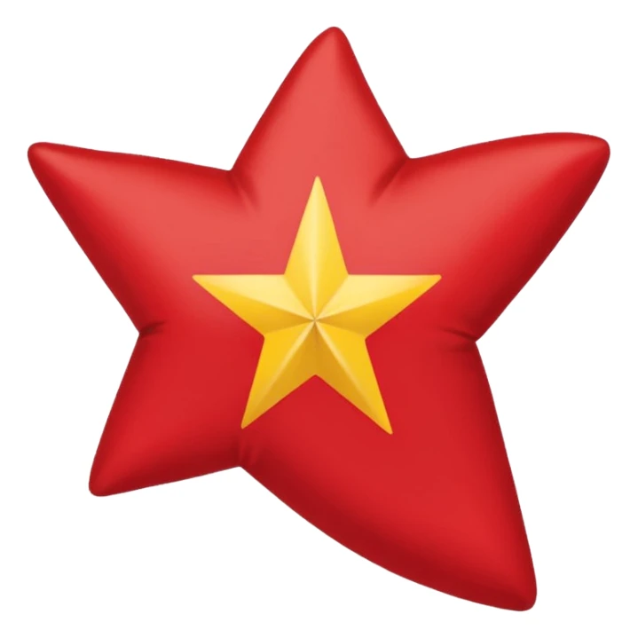 Bandera galician con una estrella roja en el medio sticker