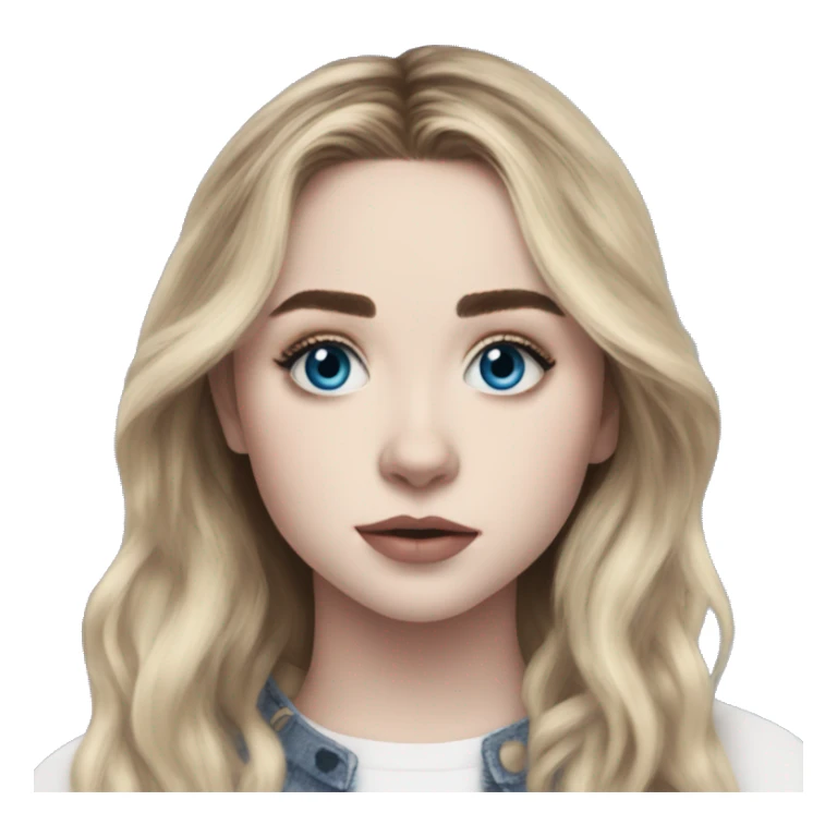 Sabrina Carpenter blue eyes sticker