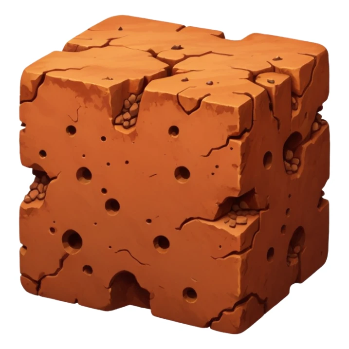 generate an ultra realistic piece of bauxite sticker