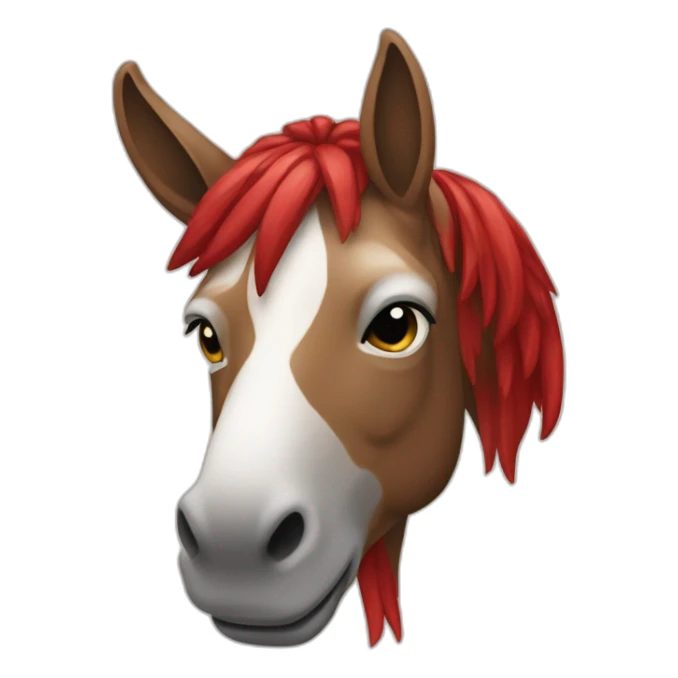 Un abogado sobre un burro rojo sticker