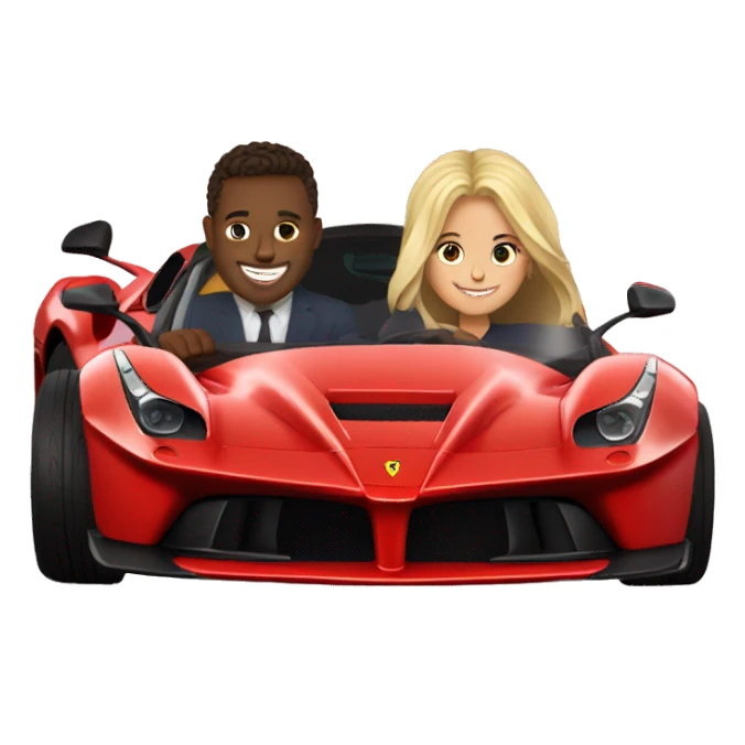 brunette man sitting with blonde girl sitting in
Ferrari Laferrari sticker