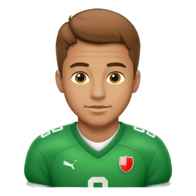 a football player in a match sticker