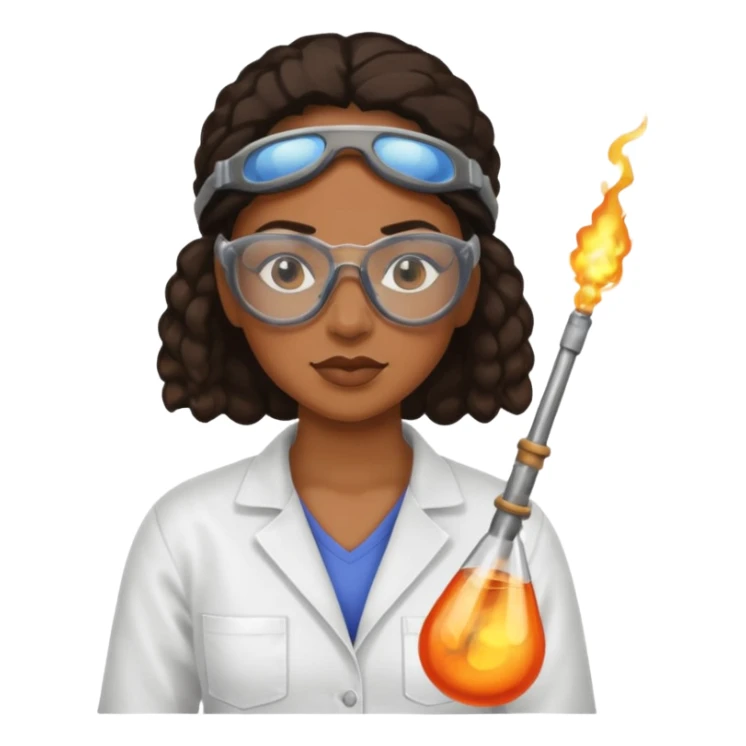 Glass Blower black woman sticker