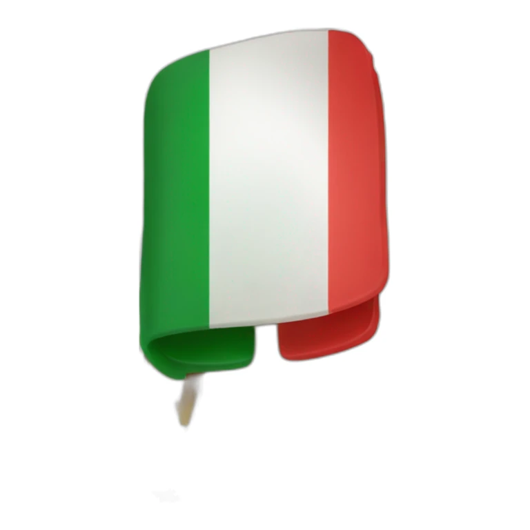 italian book in italian flag colours sticker