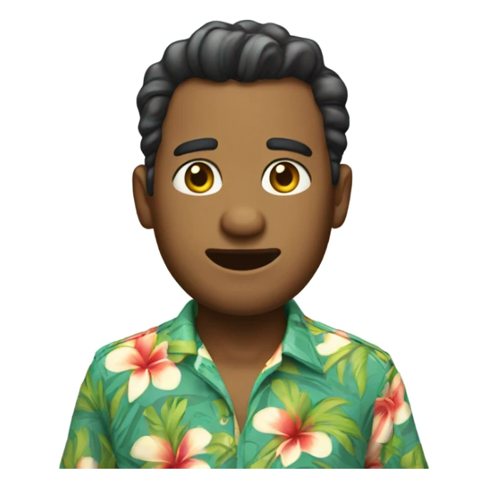 Nuthead in a Hawaiian shirt  sticker