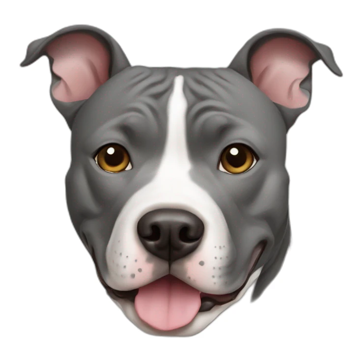 Gray american staffordshire terrier sticker