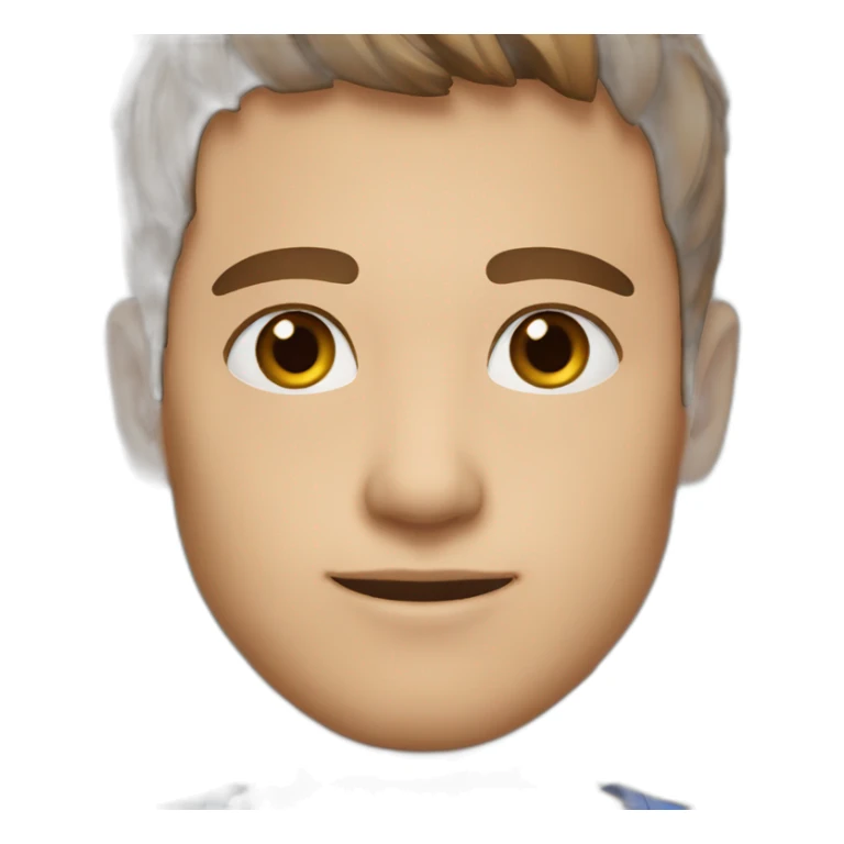 Man, 25, brown hair, brown eyes, short hair sticker