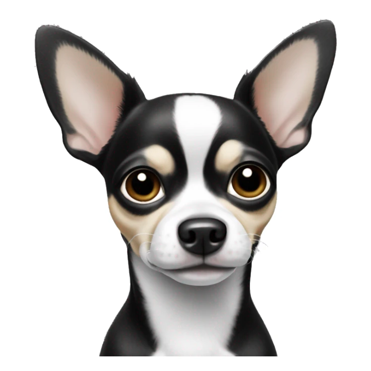 Black and white chihuahua  sticker