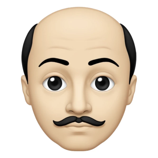 a hand drawn black outline portrait of philosopher Montaigne with similar-sized eyes based a famous portrait of him sticker