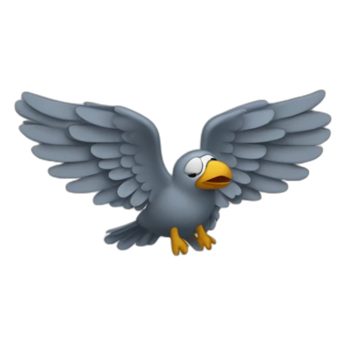 un pneu avec des ailes qui dit je m'en vais sticker