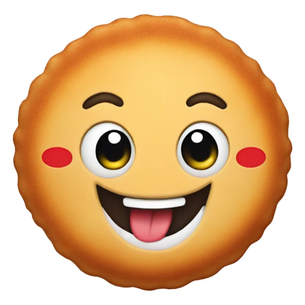 cutlet with the emotion of happiness sticker