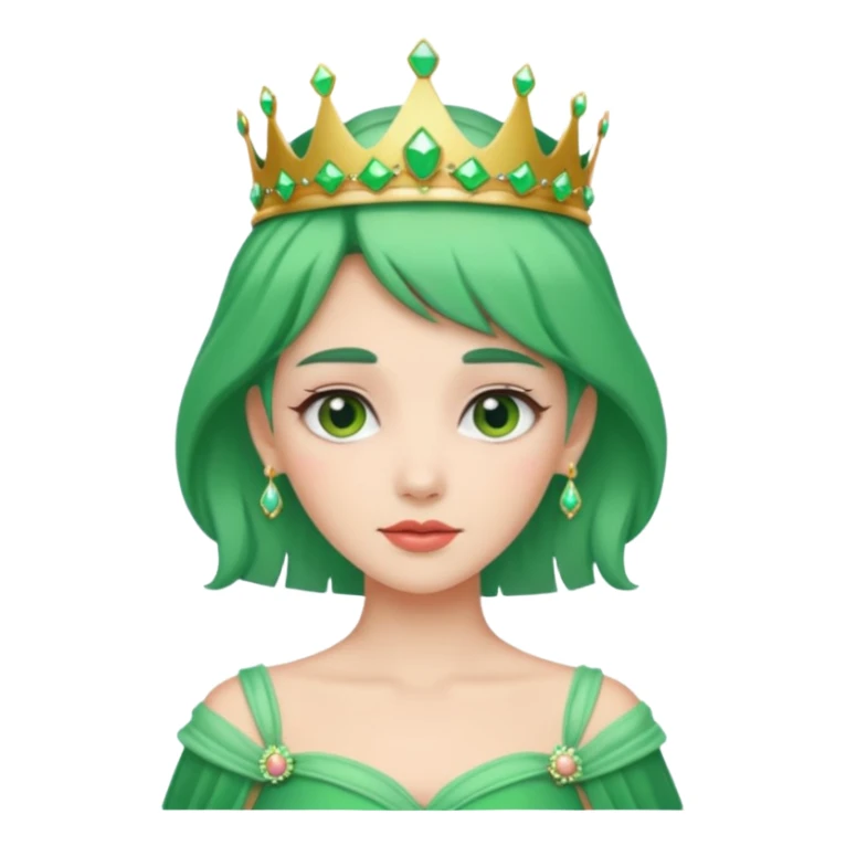 green haired fantastic woman sticker