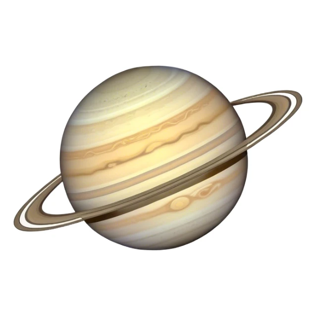 Doodle outline of saturn planet sticker