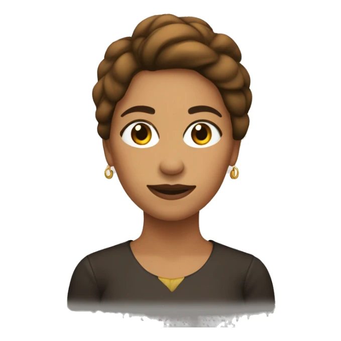 Mujer PELO CASTAÑO CON EL BRAZO EN ALTO sticker