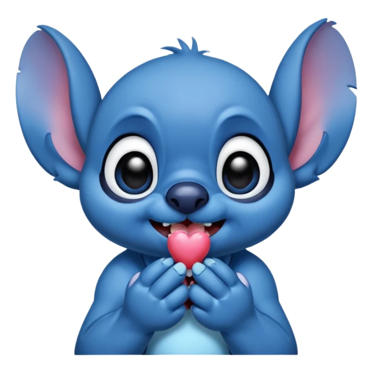 Stitch blowing kiss sticker
