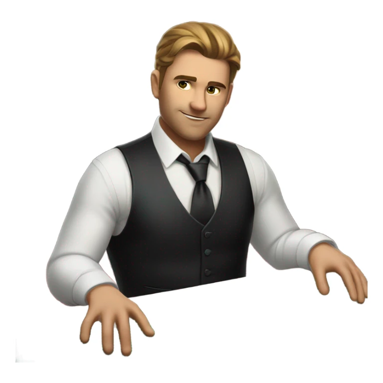 casino dealer sticker