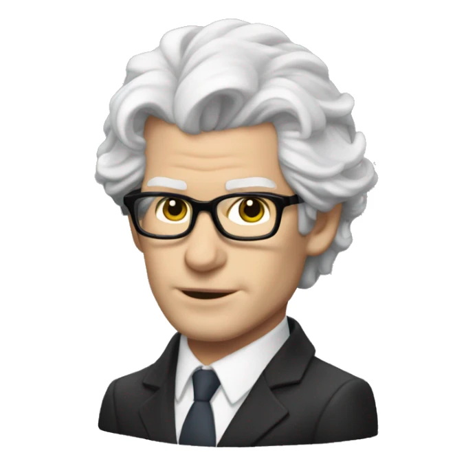 Andrew Garfield in Miranda Priestly wig sticker