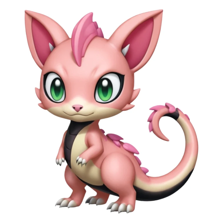 Meloetta-Salandit-Gatomon-Pteromon-hybrid sticker