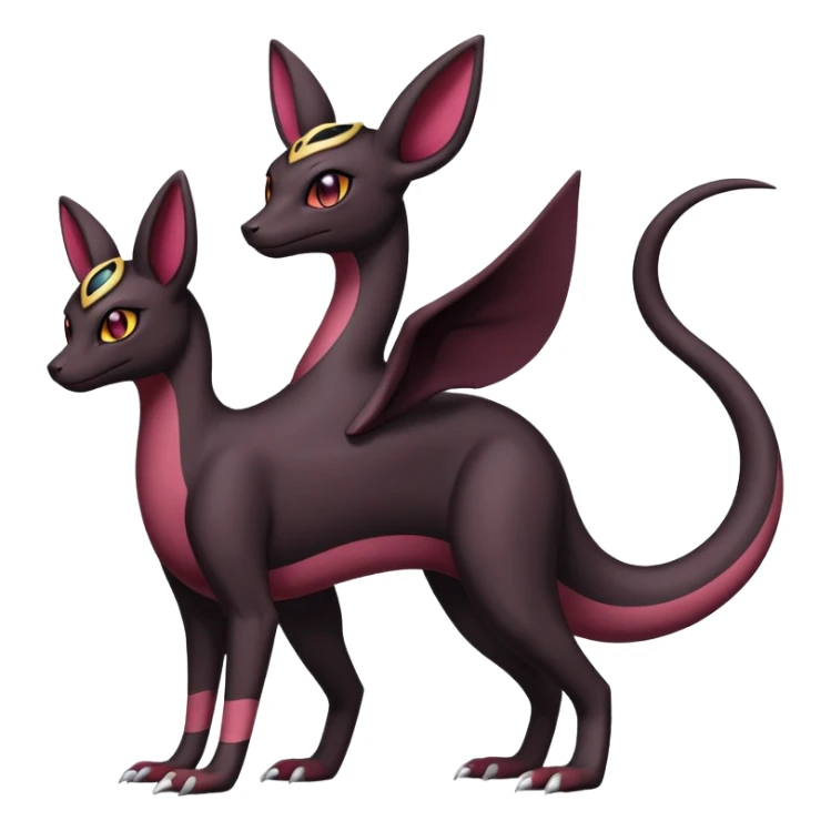 Salazzle-Umbreon-Fakémon-hybrid-creature (full body)  sticker