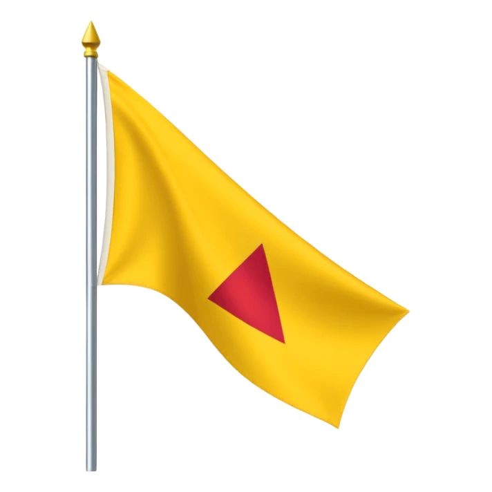 Triangular flag of yellow colour🚩and yadav written on it  sticker
