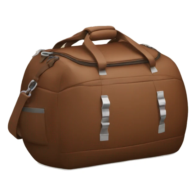 Brown sports bag no label sticker