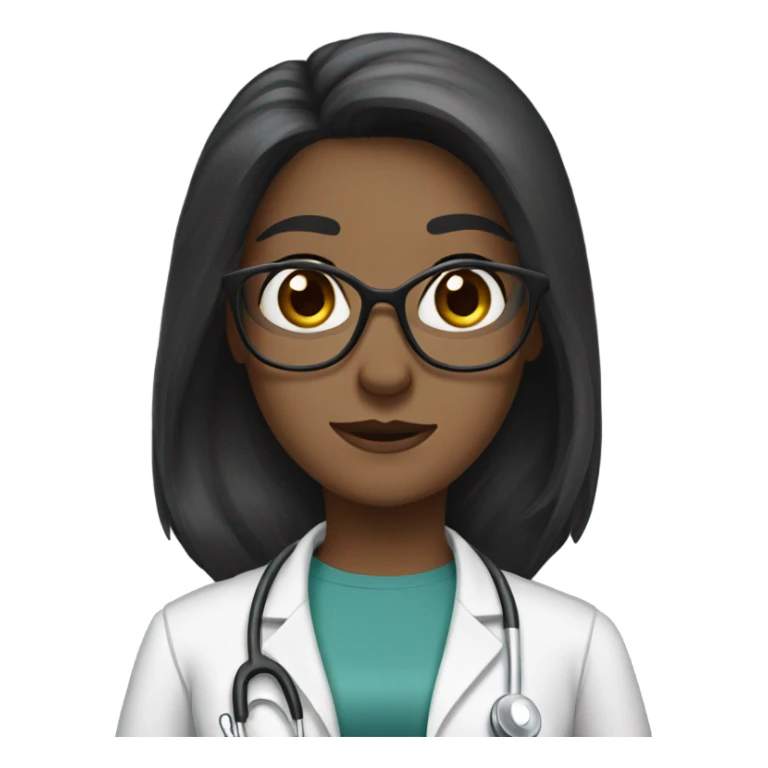 Female Dr with long dark hair schnauzer  sticker