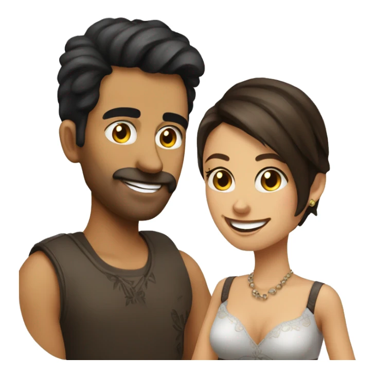 Gringo loves short Brazilian brunette  sticker