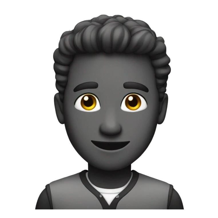 a handsome person made in black and white sticker