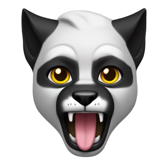 una pantera negra con una corona sticker