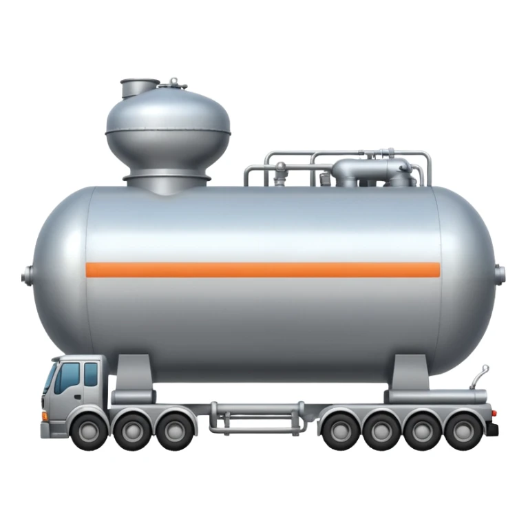 side view of a natural gas tanker sticker