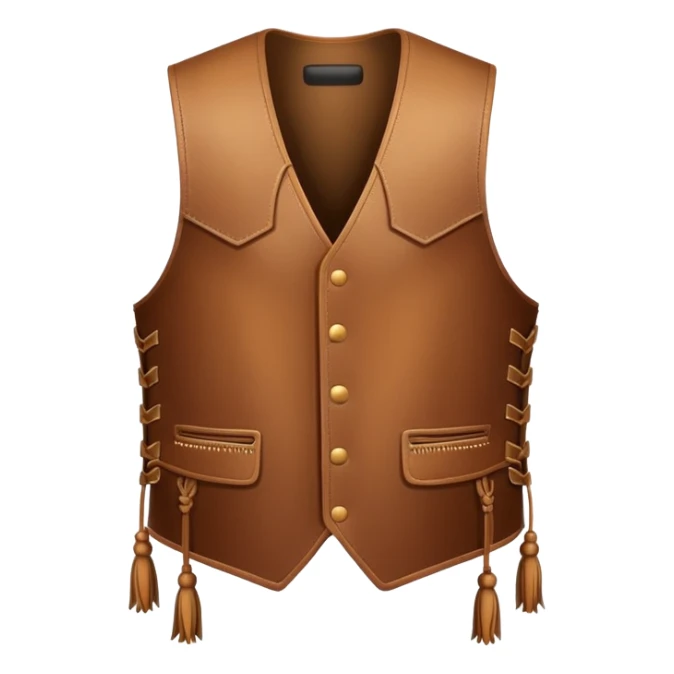can you make a leather vest with tassles sticker