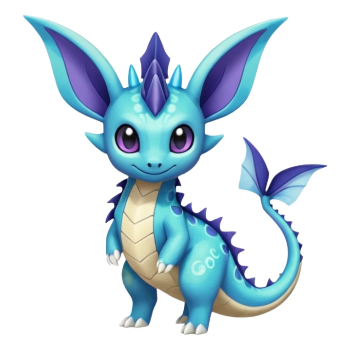 Meloetta-Vaporeon-Spyro-Toothless-Stitch-Pokémon-Fakémon-creature-hybrid sticker