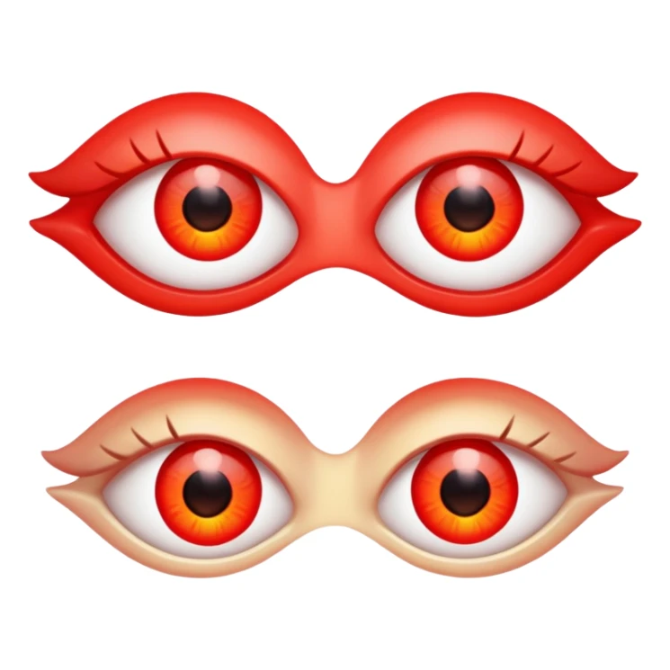 Turn this emojis eyes 😍 into this eyes🫀 sticker