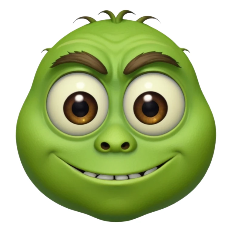 Mike Wazowski (one eye) from the Monsters Inc. Pixar movie sticker
