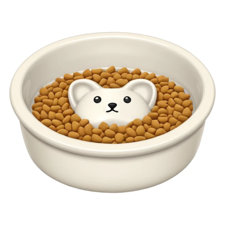 pet food bowl sticker