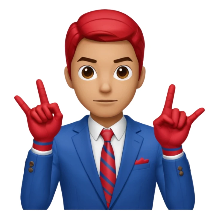 Spiderman just makes an upvote sign with his hand. sticker