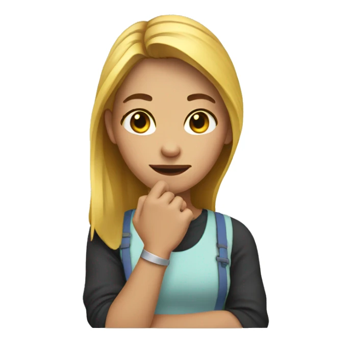 Girl with broken hand  sticker