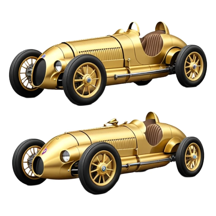  C-3PO Fenderless extended-wheelbase 1936 luxury racing Bugatti lowered powerful 4 cylinder engined racing car featuring advanced rugged 4 wheel independent suspension, power steering, disc brakes, small leather covered steering wheel, side mounted exhaust  sticker