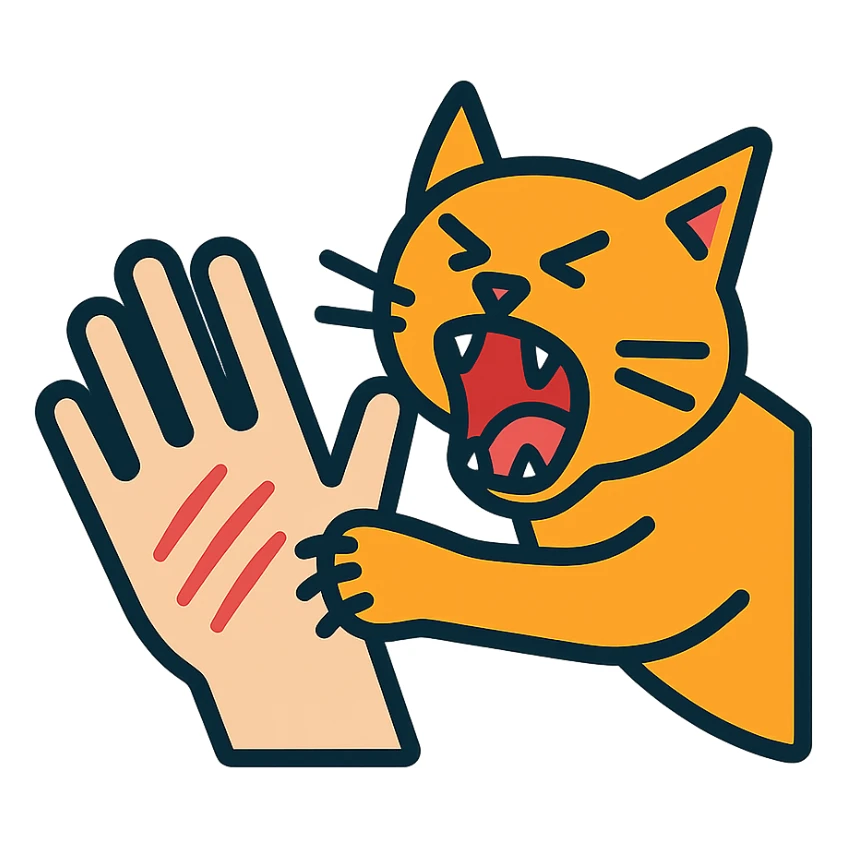 cat attack sticker