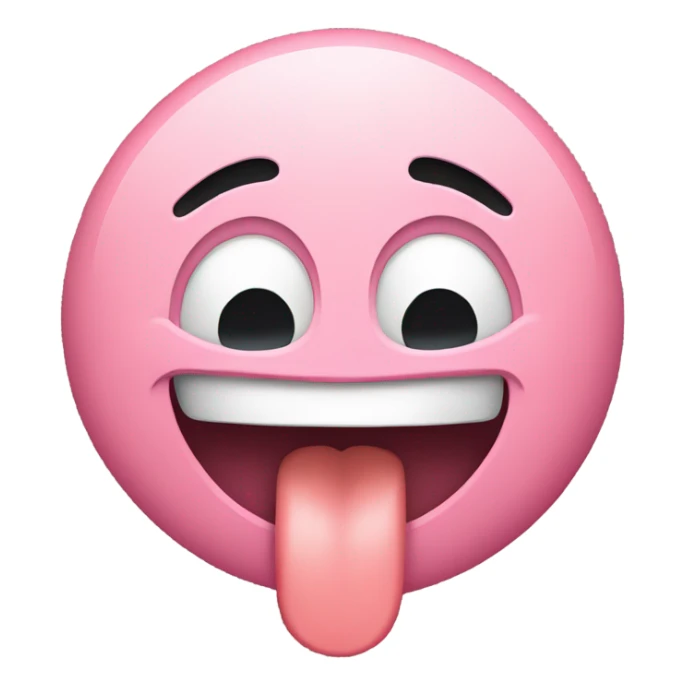 Face with tongue sticking it sticker