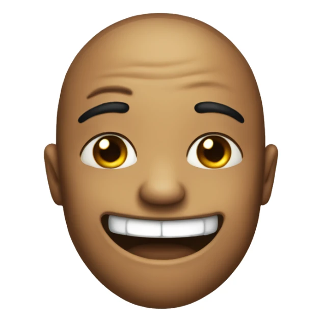 Dirty & bruised but still smiling emoji sticker