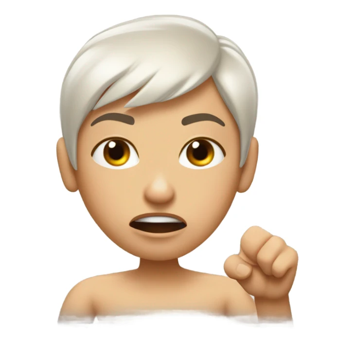 Una persona enojada diciendo "SE ACABÓ" sticker